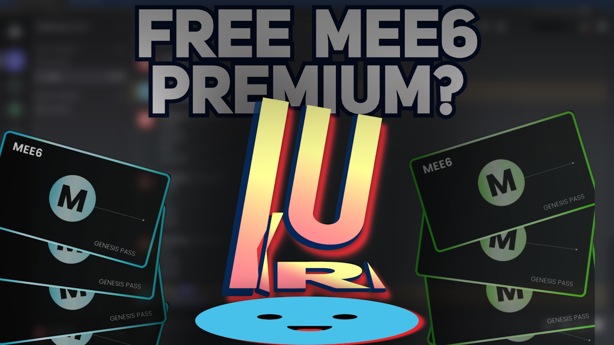 Lurkr bot icon on top of MEE6 bot icon with the text 'FREE MEE6 PREMIUM?'
