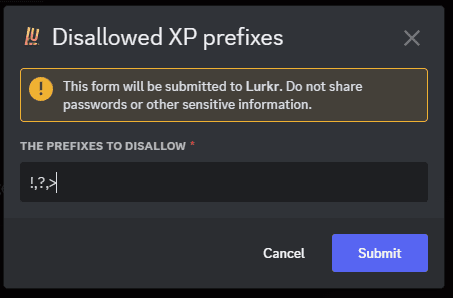 Role multiplier modal
